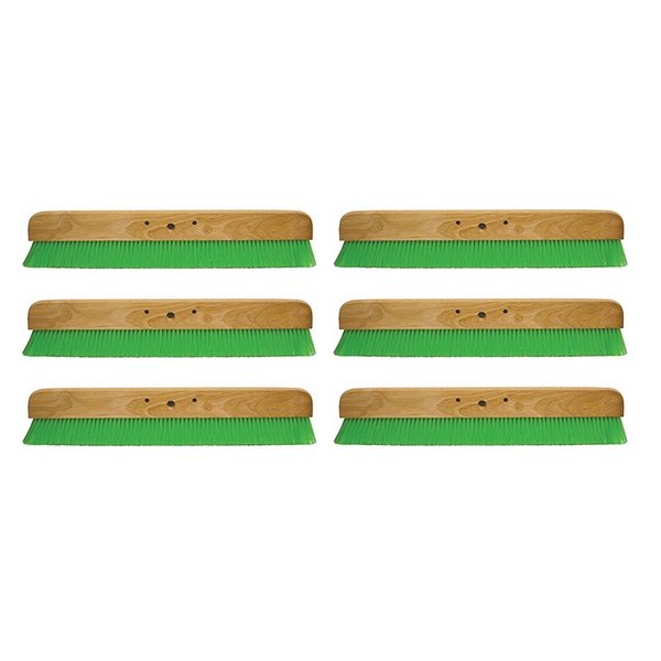 Kraft Tool Co. CC456-01 36 in. Green Nylex Soft Finish Broom Head, 6PK CC456-01-6